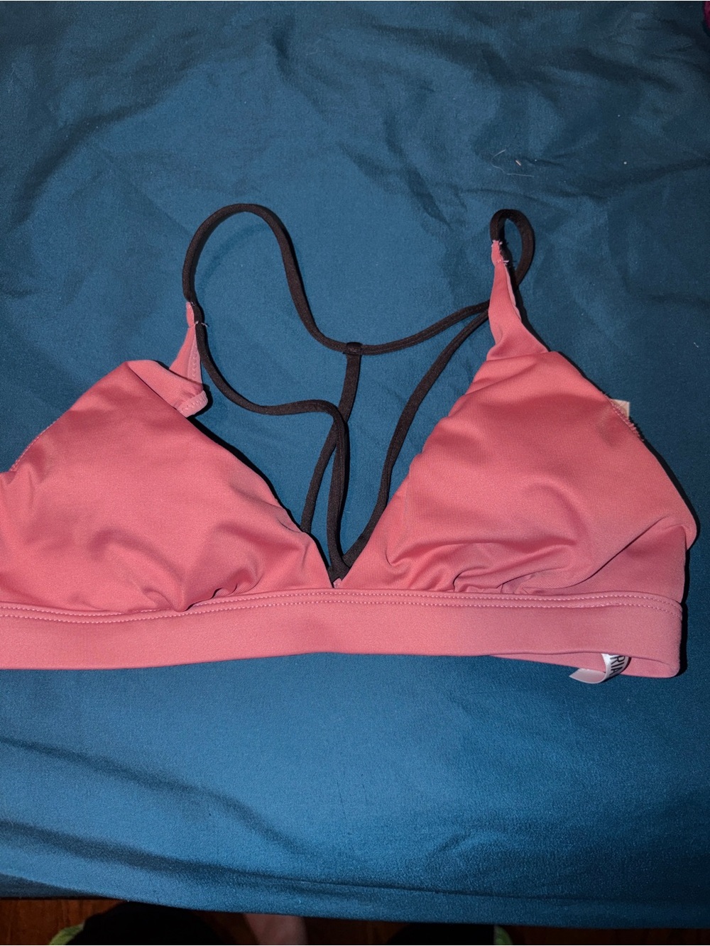 Pink Strappy Triangle Bralette - Women's Intimates